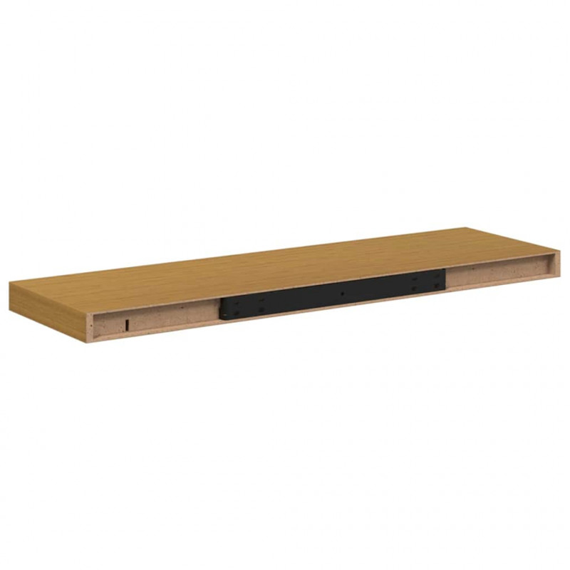 Półka ścienna z przechowywaniem 2 pcs Beżowy 90 x 23,5 x 4 cm