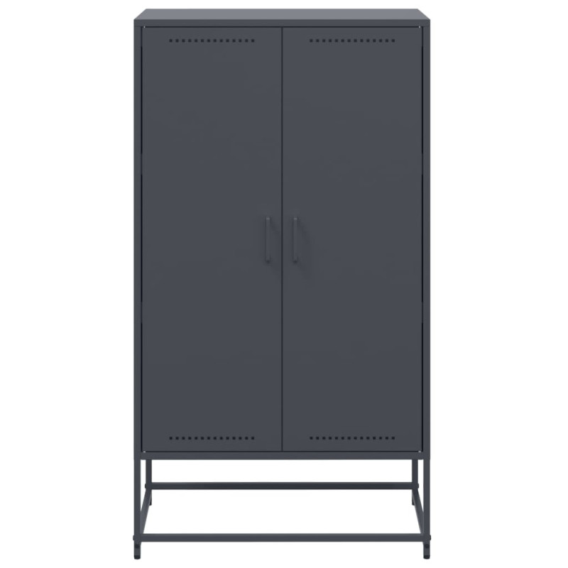 Szafka, antracytowa, 68,5x38,5x123,5 cm, stal