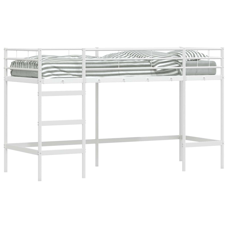 Łóżko piętrowe dla dzieci Biały 74,5 x 190 cm Stal