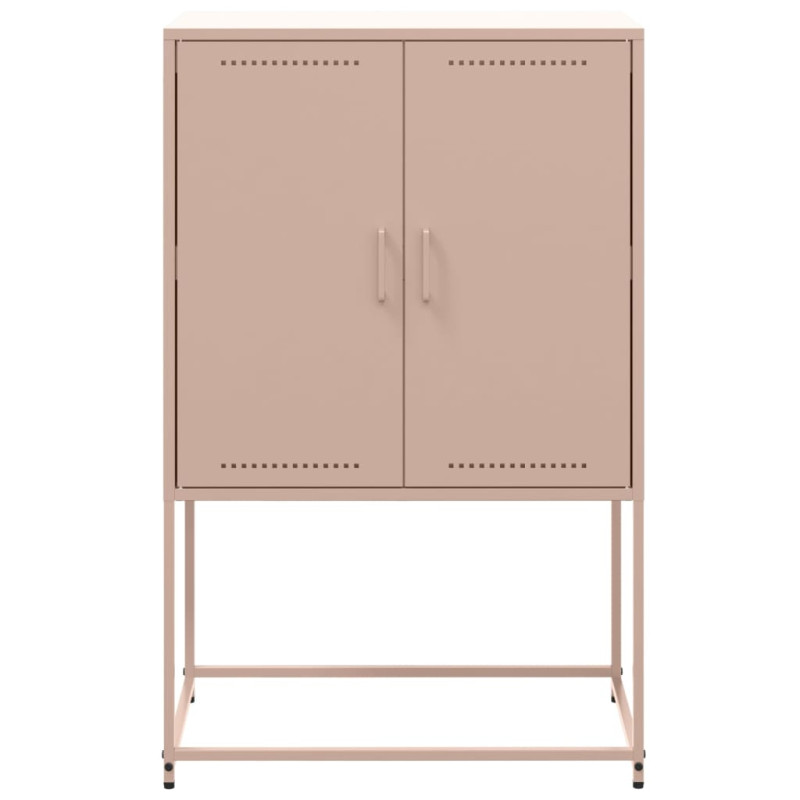 Szafka, różowa, 68,5x38,5x107 cm, stal