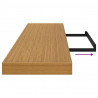 Półka ścienna z przechowywaniem 4 pcs Beżowy 120 x 23,5 x 4 cm