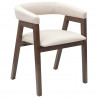 Krzesła jadalne 2 pcs Jasny Brąz 54 x 57 x 73 cm Drewno Gumowe
