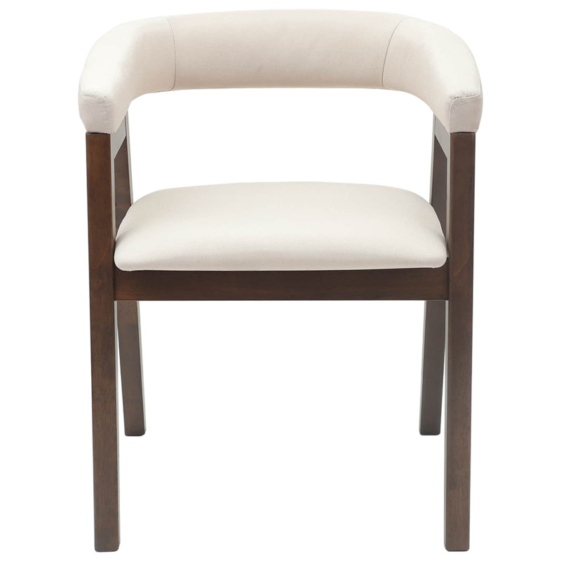 Krzesła jadalne 2 pcs Jasny Brąz 54 x 57 x 73 cm Drewno Gumowe
