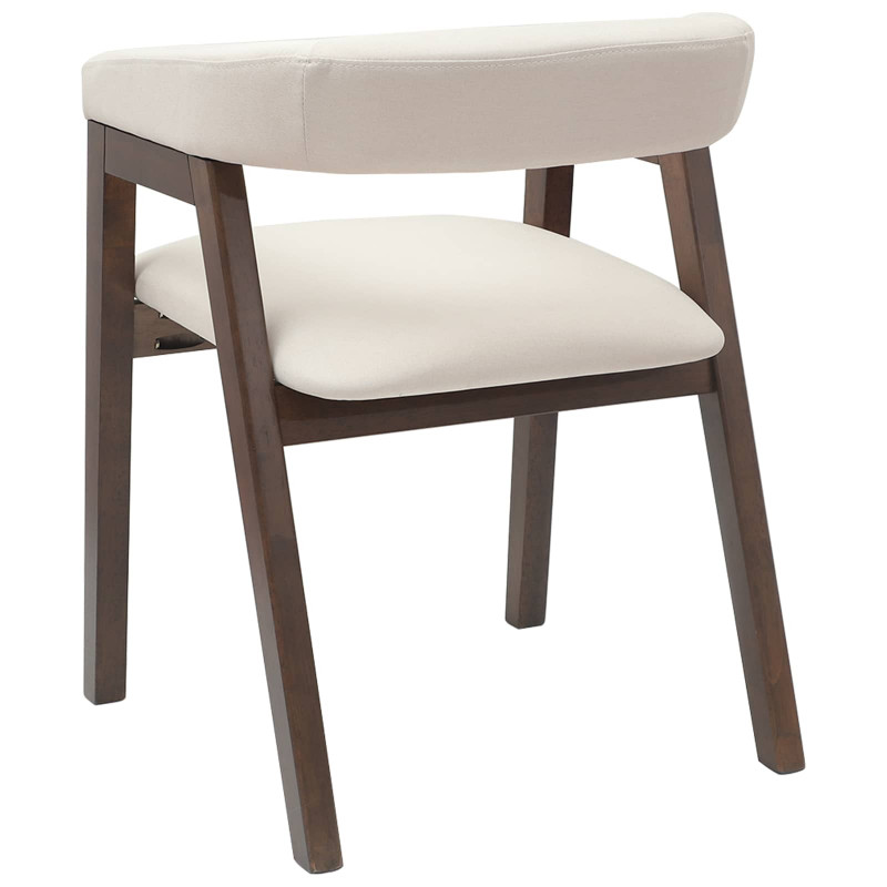 Krzesła jadalne 2 pcs Jasny Brąz 54 x 57 x 73 cm Drewno Gumowe