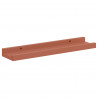 Półka ścienna z półką 2 pcs Czerwony 40 x 9 x 3 cm