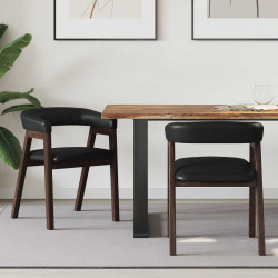 Krzesła jadalne 2 pcs Jasny Brąz 54 x 57 x 73 cm Drewno Gumowe
