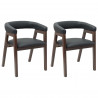 Krzesła jadalne 2 pcs Jasny Brąz 54 x 57 x 73 cm Drewno Gumowe