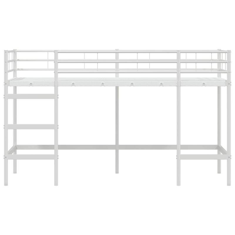 Łóżko piętrowe dla dzieci Biały 99,5 x 190 cm Stal
