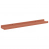 Półka ścienna z półką 2 pcs Czerwony 60 x 9 x 3 cm
