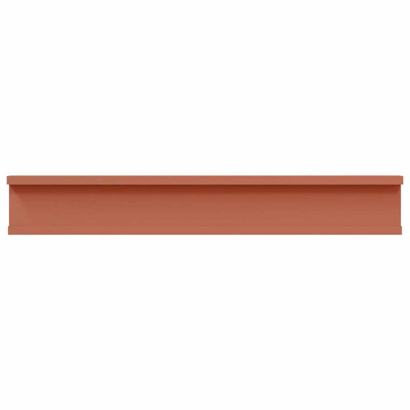 Półka ścienna z półką 2 pcs Czerwony 60 x 9 x 3 cm