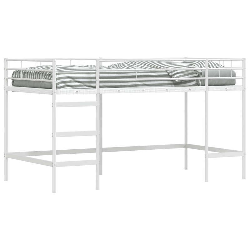 Łóżko piętrowe dla dzieci Biały 107 x 200 cm Stal