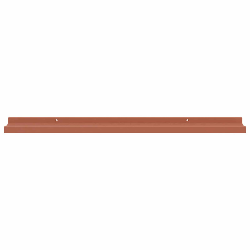Półka ścienna z półką 2 pcs Czerwony 80 x 9 x 3 cm