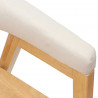 Krzesła jadalne 2 pcs Naturalny 54 x 57 x 73 cm Drewno Gumowe