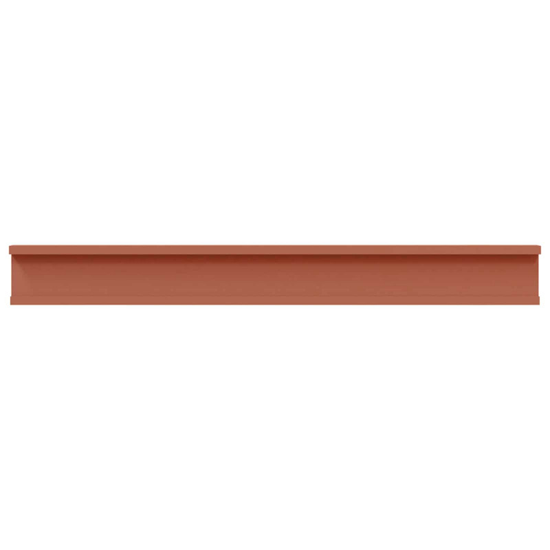 Półka ścienna z półką 2 pcs Czerwony 80 x 9 x 3 cm