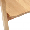 Krzesła jadalne 2 pcs Naturalny 54 x 57 x 73 cm Drewno Gumowe