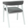 Krzesła jadalne 2 pcs Biały 54 x 57 x 73 cm Drewno Gumowe