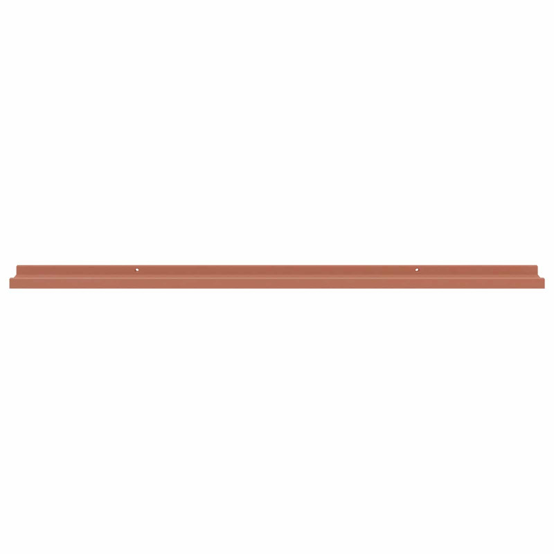 Półka ścienna z półką 2 pcs Czerwony 115 x 9 x 3 cm