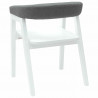 Krzesła jadalne 2 pcs Biały 54 x 57 x 73 cm Drewno Gumowe