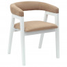 Krzesła jadalne 2 pcs Biały 54 x 57 x 73 cm Drewno Gumowe