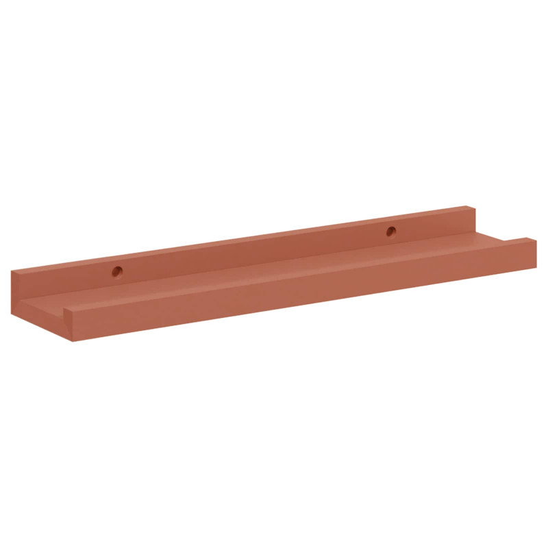 Półka ścienna z półką 4 pcs Czerwony 40 x 9 x 3 cm