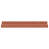 Półka ścienna z półką 4 pcs Czerwony 40 x 9 x 3 cm