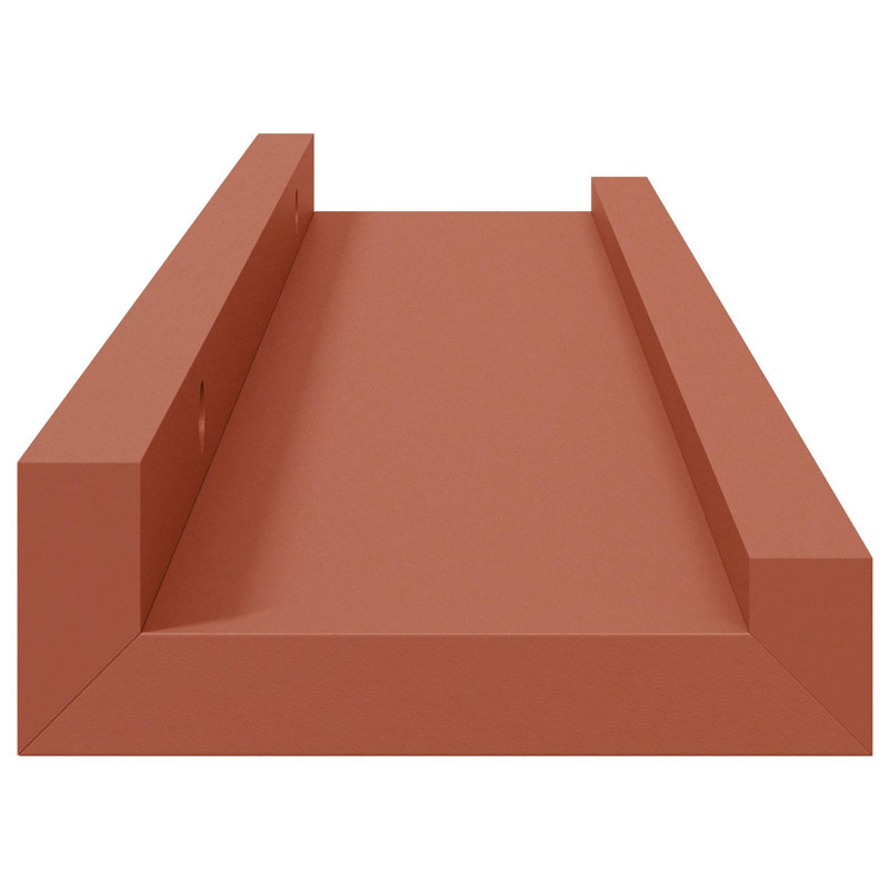 Półka ścienna z półką 4 pcs Czerwony 40 x 9 x 3 cm