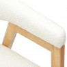 Krzesła jadalne 2 pcs Naturalny 54 x 57 x 73 cm Drewno Gumowe
