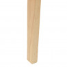 Krzesła jadalne 2 pcs Naturalny 54 x 57 x 73 cm Drewno Gumowe