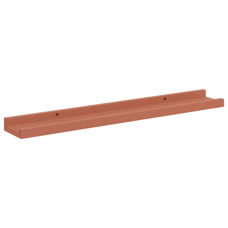 Półka ścienna z półką 4 pcs Czerwony 60 x 9 x 3 cm