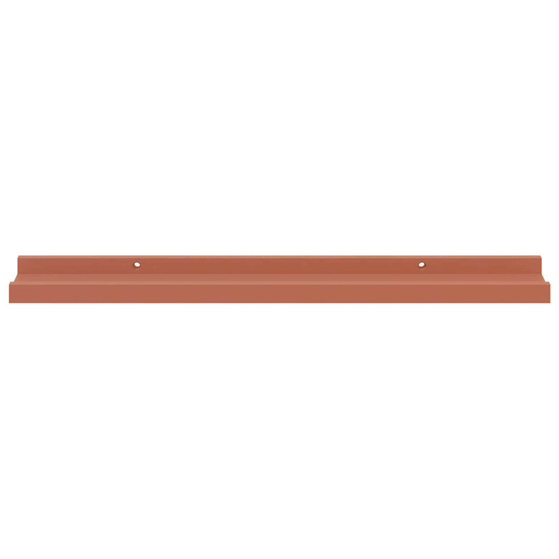 Półka ścienna z półką 4 pcs Czerwony 60 x 9 x 3 cm