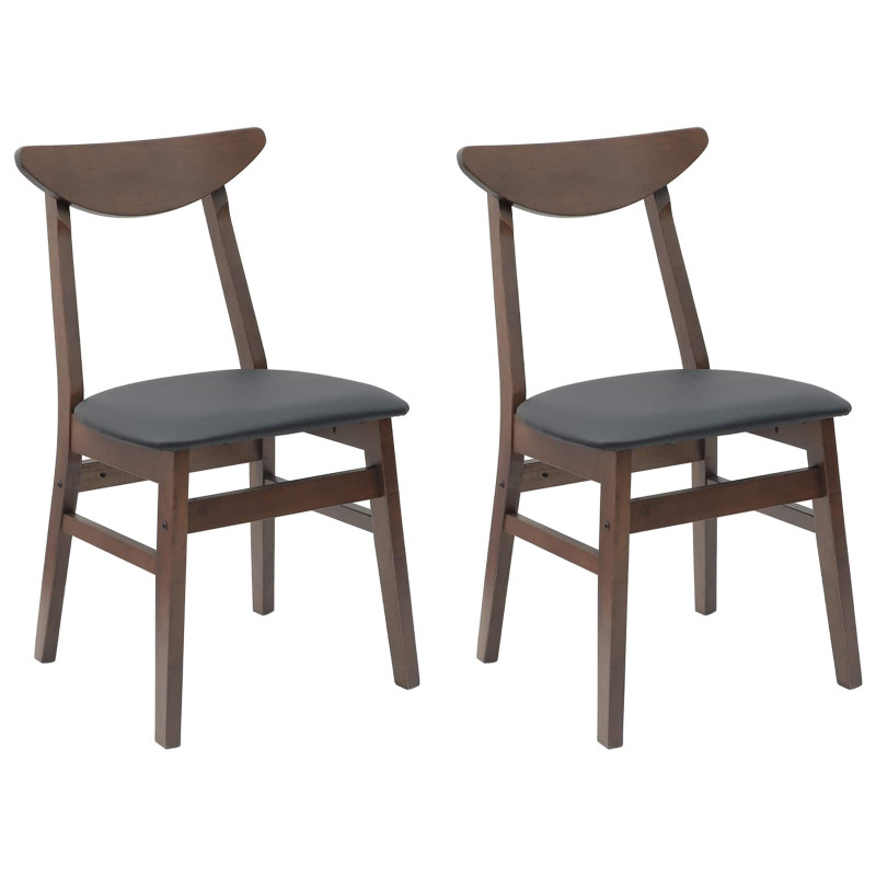 Krzesła jadalne 2 pcs Jasny Brąz 42 x 47.5 x 81 cm