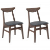 Krzesła jadalne 2 pcs Jasny Brąz 42 x 47.5 x 81 cm