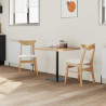 Krzesła jadalne 2 pcs Naturalny 42 x 47.5 x 81 cm Drewno Gumowe