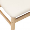 Krzesła jadalne 2 pcs Naturalny 42 x 47.5 x 81 cm Drewno Gumowe
