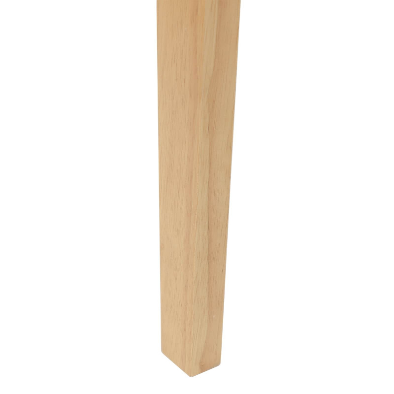 Krzesła jadalne 2 pcs Naturalny 42 x 47.5 x 81 cm Drewno Gumowe