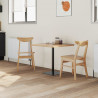 Krzesła jadalne 2 pcs Naturalny 42 x 47.5 x 81 cm Drewno Gumowe