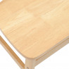 Krzesła jadalne 2 pcs Naturalny 42 x 47.5 x 81 cm Drewno Gumowe
