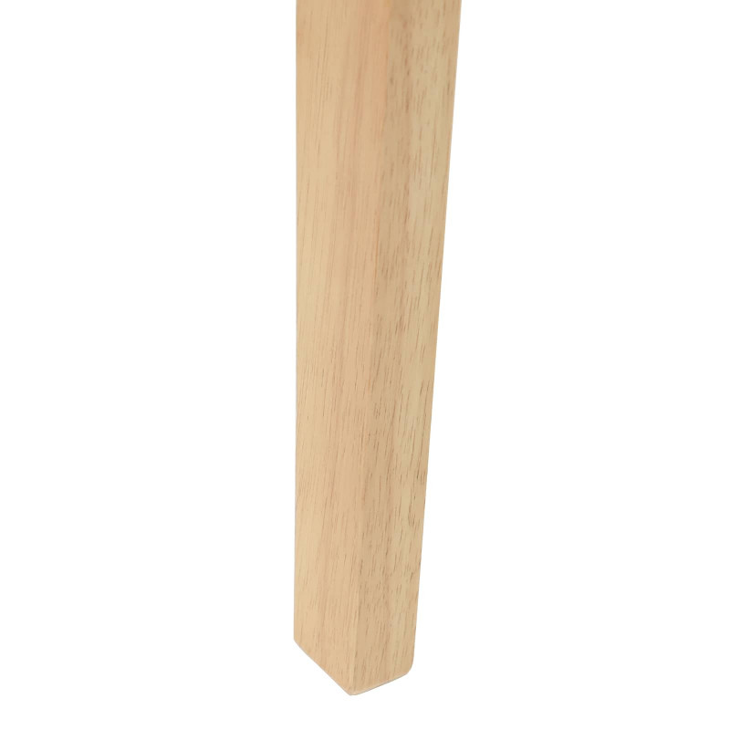 Krzesła jadalne 2 pcs Naturalny 42 x 47.5 x 81 cm Drewno Gumowe