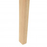 Krzesła jadalne 2 pcs Naturalny 42 x 47.5 x 81 cm Drewno Gumowe