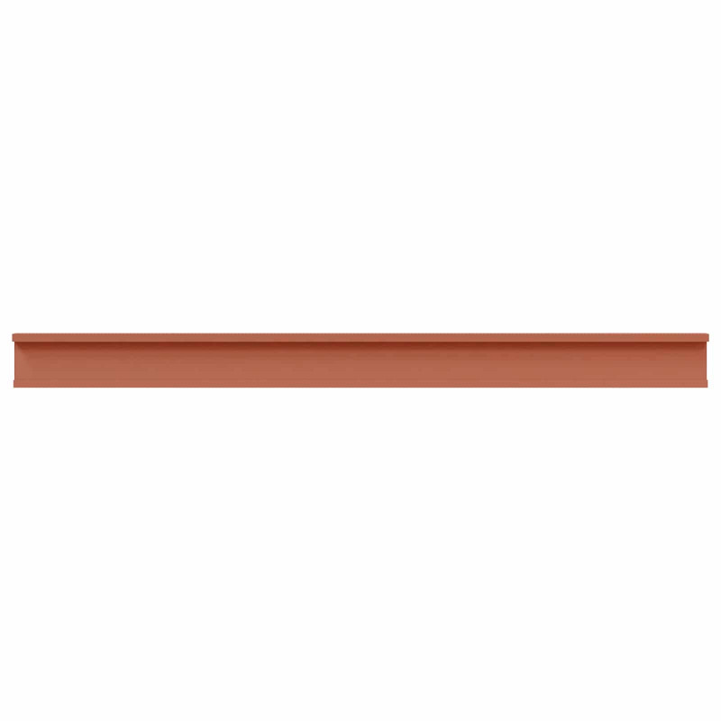 Półka ścienna z półką 4 pcs Czerwony 115 x 9 x 3 cm