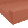 Półka ścienna z półką 4 pcs Czerwony 115 x 9 x 3 cm