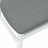 Krzesła jadalne 2 pcs Biały 42 x 47.5 x 81 cm Drewno Gumowe