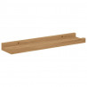 Półka ścienna z półką 2 pcs Brązowy 40 x 9 x 3 cm