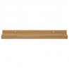 Półka ścienna z półką 2 pcs Brązowy 40 x 9 x 3 cm