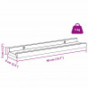 Półka ścienna z półką 2 pcs Brązowy 40 x 9 x 3 cm