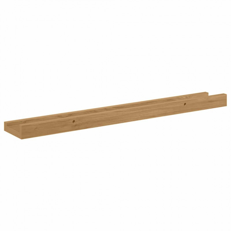 Półka ścienna z półką 2 pcs Brązowy 60 x 9 x 3 cm
