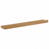 Półka ścienna z półką 2 pcs Brązowy 60 x 9 x 3 cm