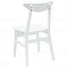 Krzesła jadalne 2 pcs Biały 42 x 47.5 x 81 cm Drewno Gumowe