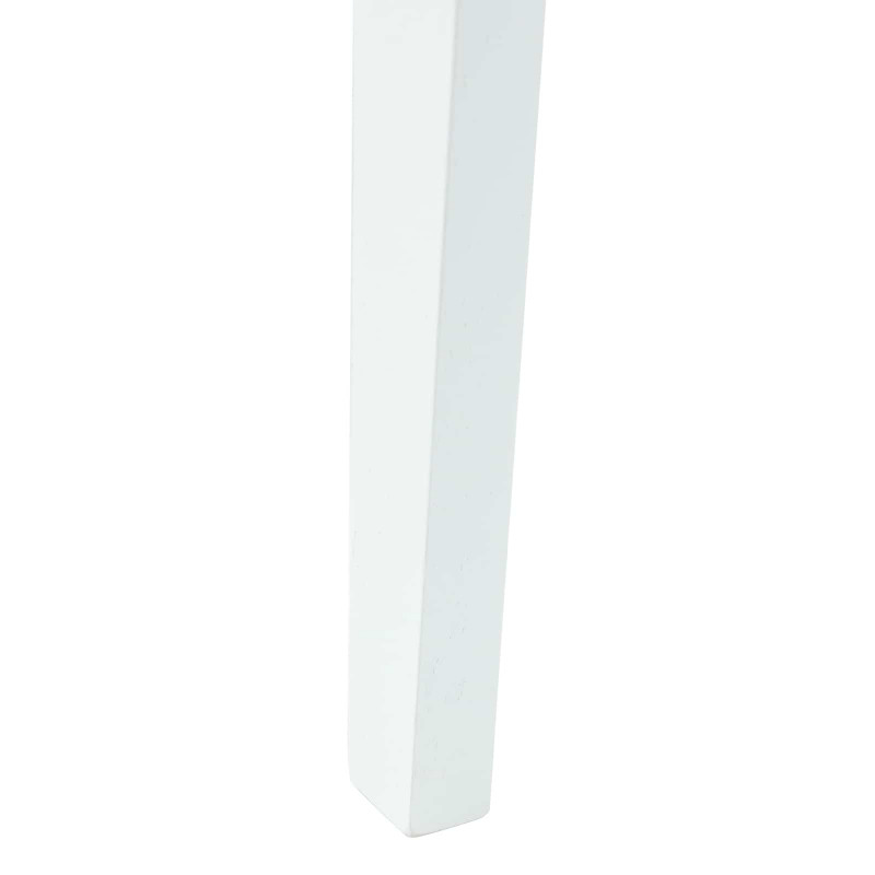 Krzesła jadalne 2 pcs Biały 42 x 47.5 x 81 cm Drewno Gumowe