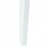 Krzesła jadalne 2 pcs Biały 42 x 47.5 x 81 cm Drewno Gumowe